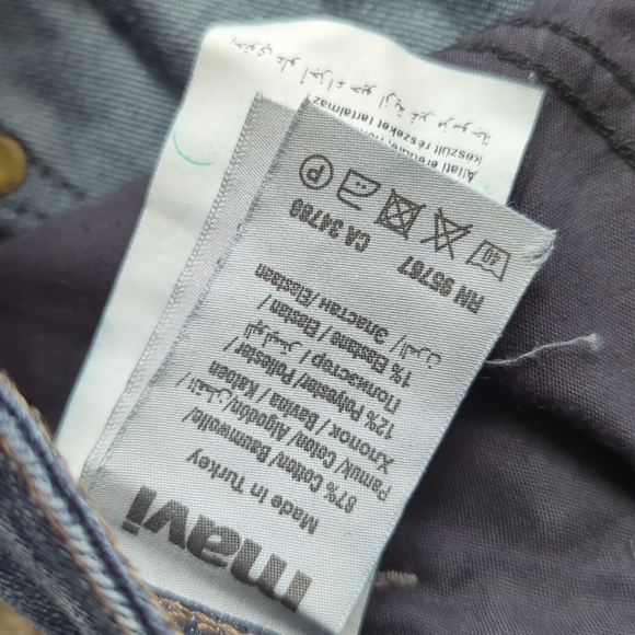 Anthropologie Mavi Mid Rise Skinny Blue Jeans Size 25 Waist 27.5 In Inseam 29.5 - Picture 3 of 4